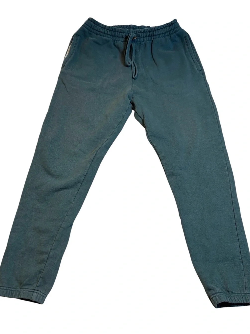 TALENTLESS Heavyweight Sweatpants Green Joggers 100% Cotton Unisex Large EUC